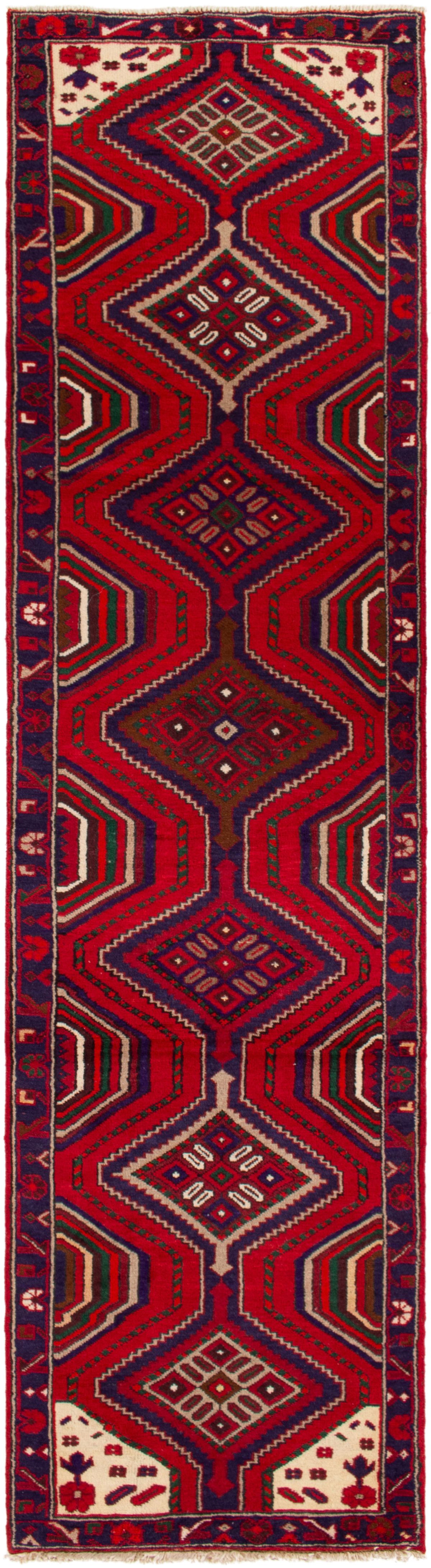 Hand-knotted Saveh  Wool Rug 2'6" x 9'11" Size: 2'6" x 9'11"  