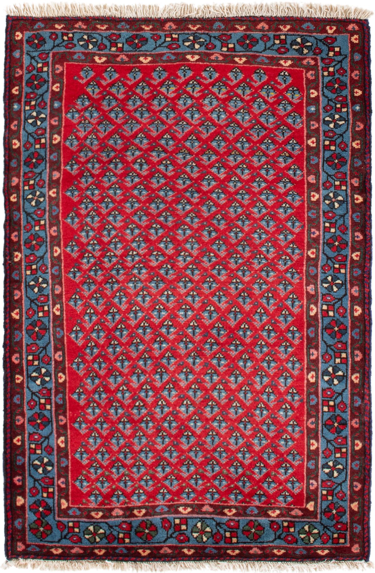 Hand-knotted Sarough  Wool Rug 2'8" x 4'0" Size: 2'8" x 4'0"  