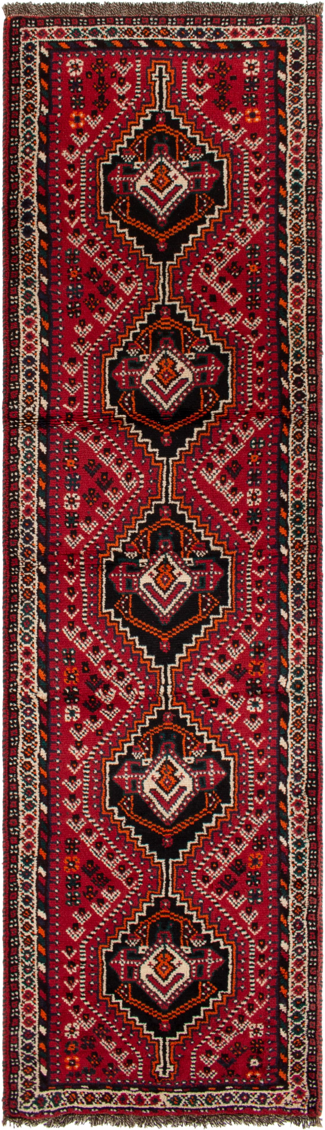 Hand-knotted Saveh  Wool Rug 2'8" x 8'10" Size: 2'7" x 8'10"  