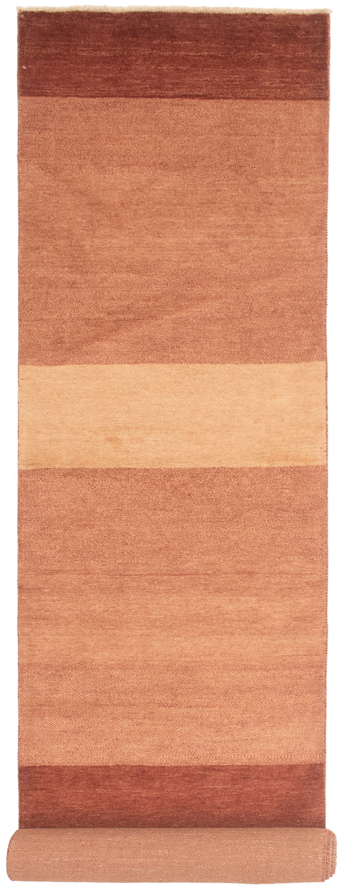 Hand-knotted Finest Ziegler Chobi Brown Wool Rug 3'2" x 16'10" Size: 3'2" x 16'10"  