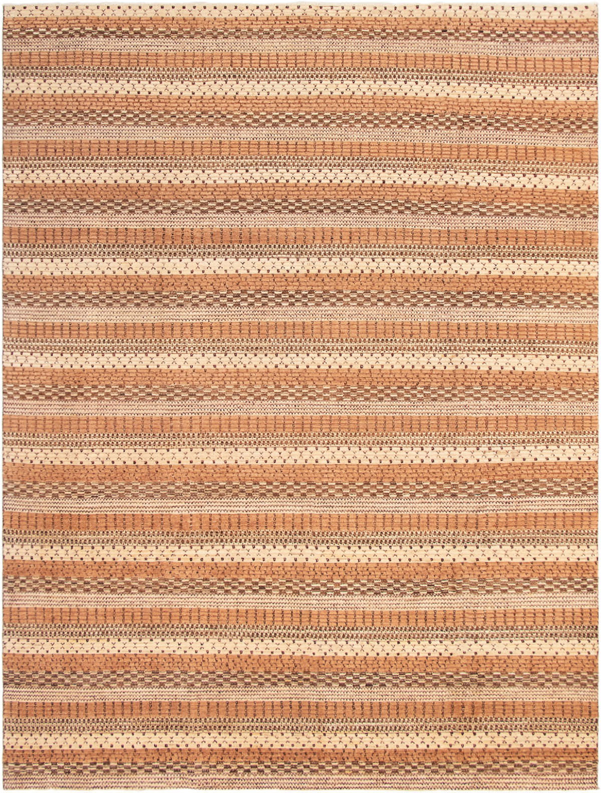 Hand-knotted Finest Ziegler Chobi Copper Wool Rug 9'1" x 12'1" Size: 9'1" x 12'1"  