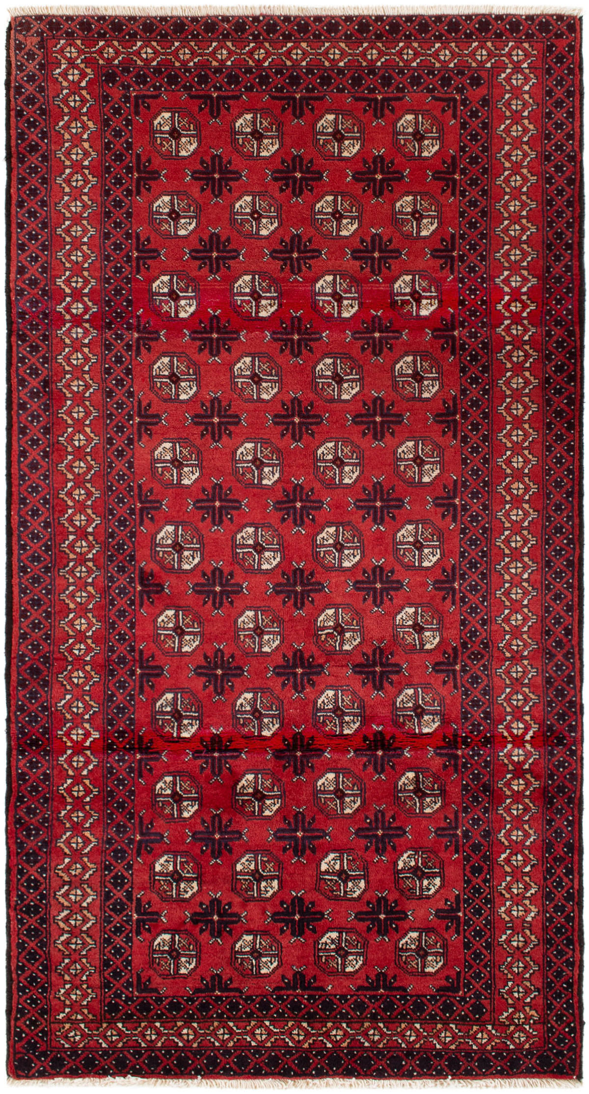 Hand-knotted Finest Baluch  Wool Rug 3'8" x 6'11" Size: 3'8" x 6'11"  