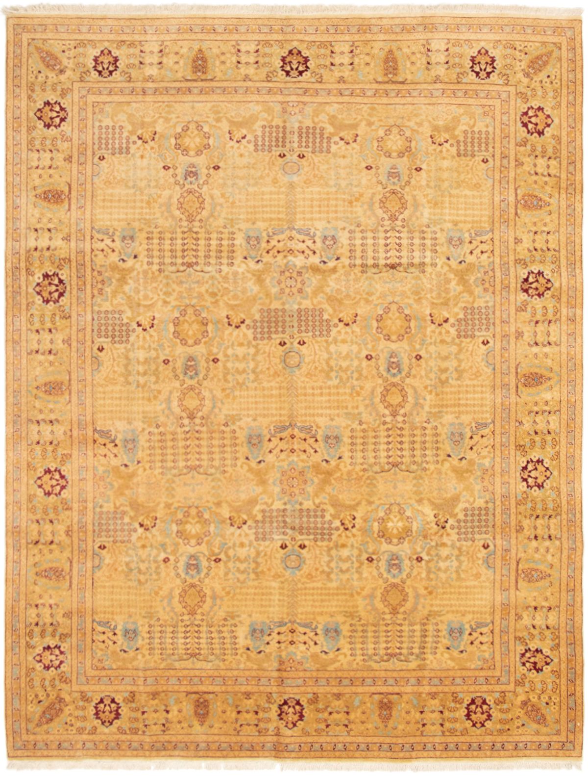 Hand-knotted Pako Persian 18/20 Cream Wool Rug 8'0" x 10'3" Size: 8'0" x 10'3"  