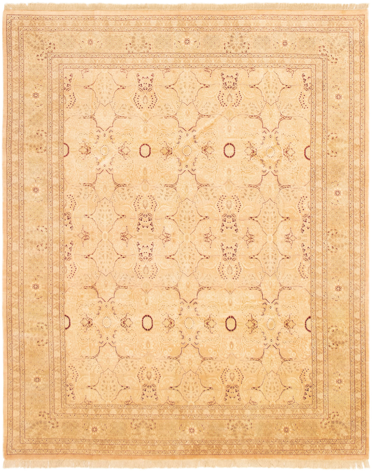 Hand-knotted Pako Persian 18/20 Tan Wool Rug 8'2" x 10'4" Size: 8'2" x 10'4"  
