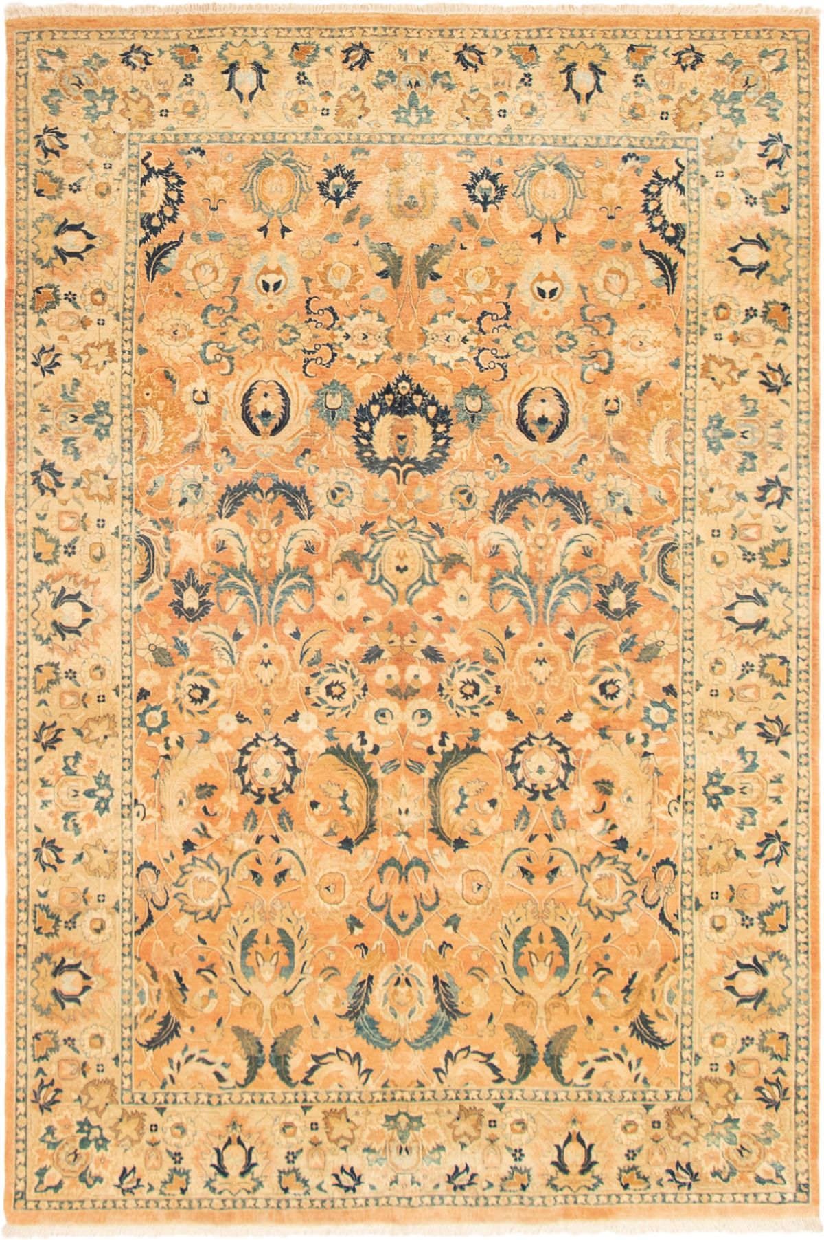 Hand-knotted Pako Persian 18/20 Copper Wool Rug 6'0" x 9'0" Size: 6'0" x 9'0"  