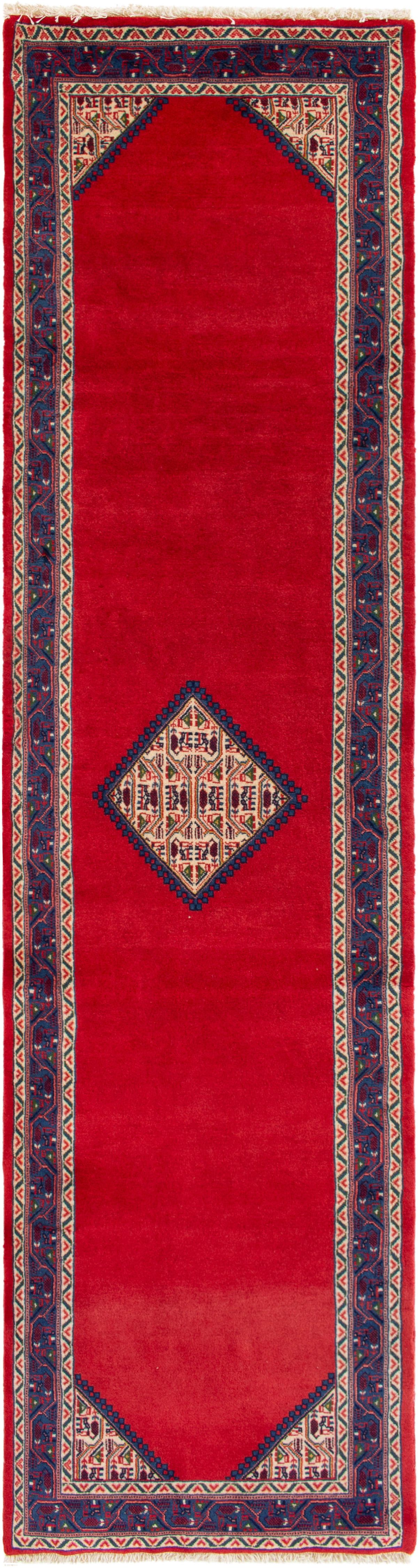 Hand-knotted Sarough  Wool Rug 2'6" x 10'2" Size: 2'6" x 10'2"  