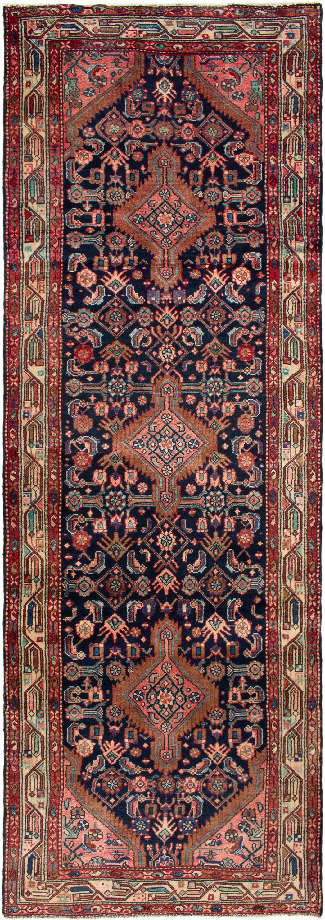 Hand-knotted Hamadan  Wool Rug 3'5" x 10'6" Size: 3'5" x 10'6"  