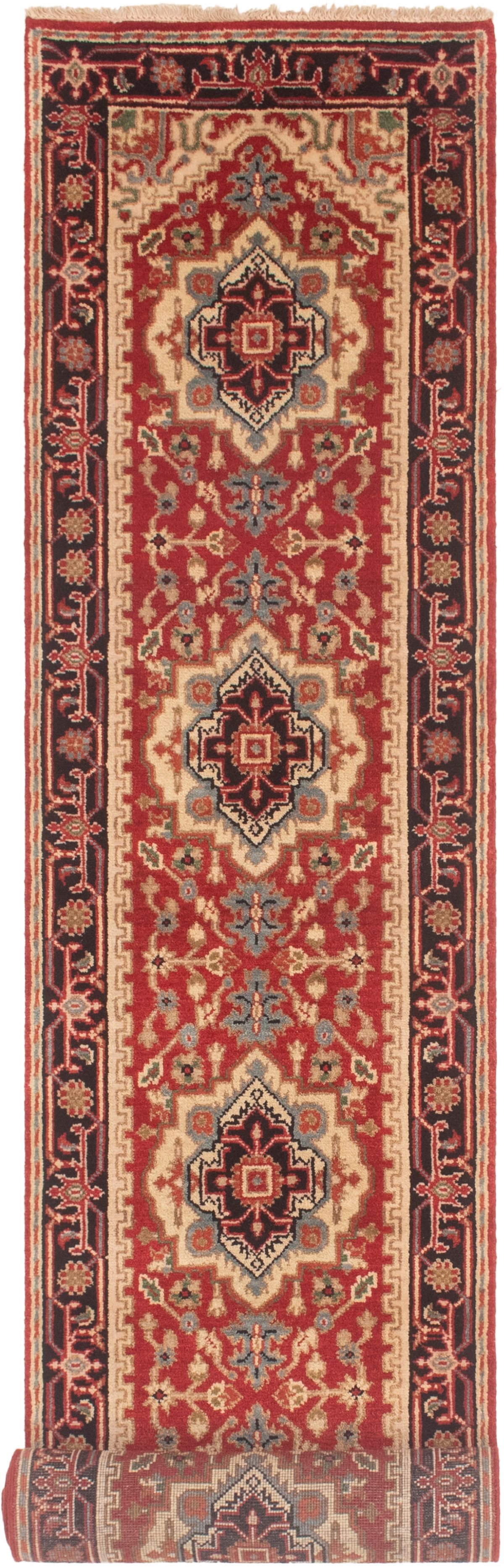 Hand-knotted Serapi Heritage Red Wool Rug 2'7" x 15'10"  Size: 2'7" x 15'10"  