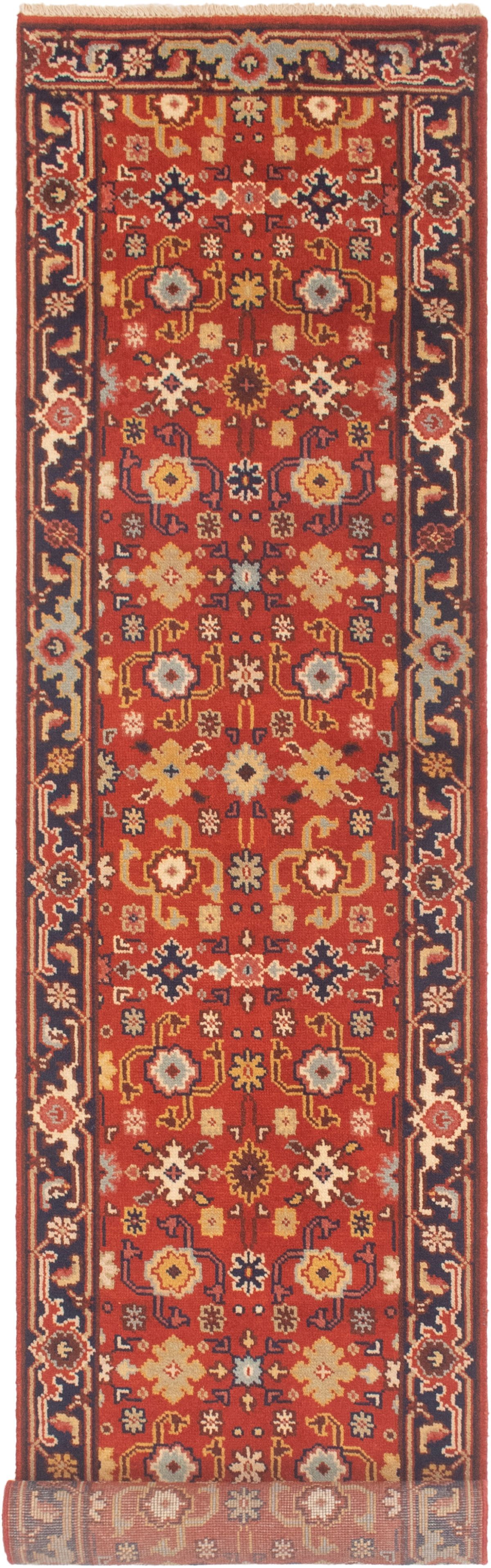 Hand-knotted Serapi Heritage Red Wool Rug 2'6" x 12'2"  Size: 2'6" x 12'2"  