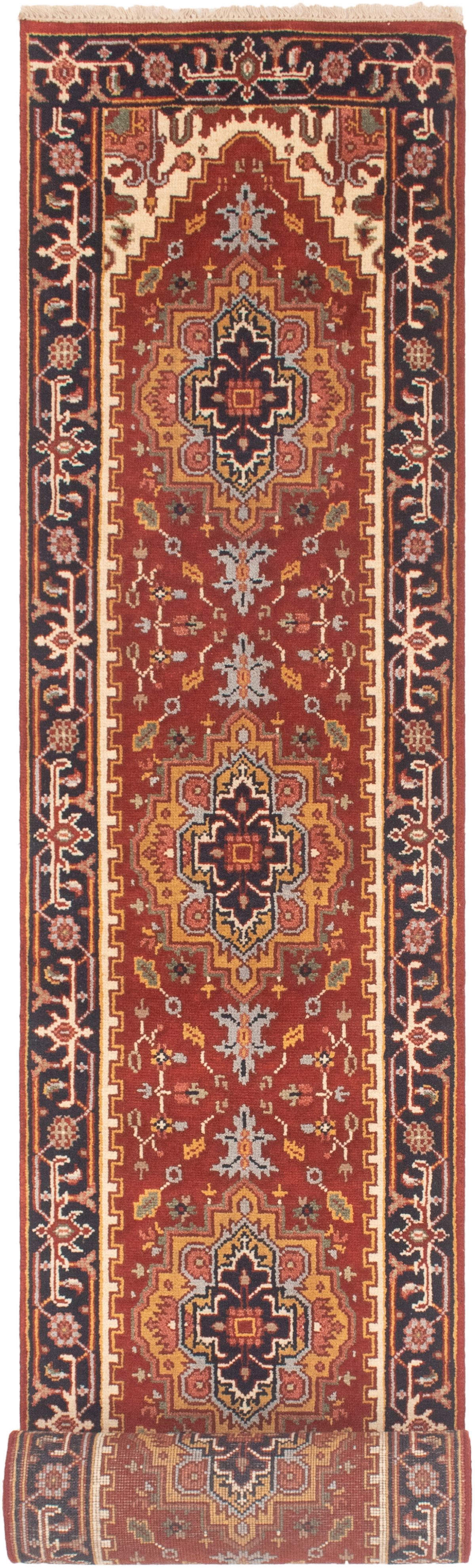 Hand-knotted Serapi Heritage Red Wool Rug 2'5" x 19'6" Size: 2'5" x 19'6"  