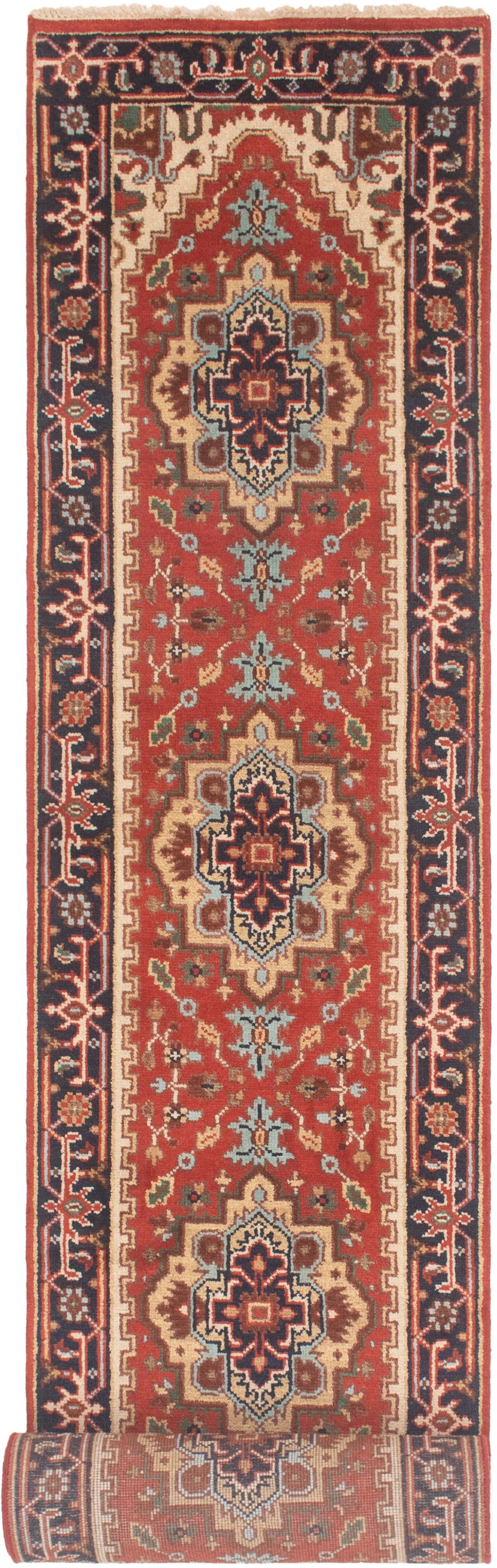 Hand-knotted Serapi Heritage Red Wool Rug 2'6" x 19'7"  Size: 2'6" x 19'7"  