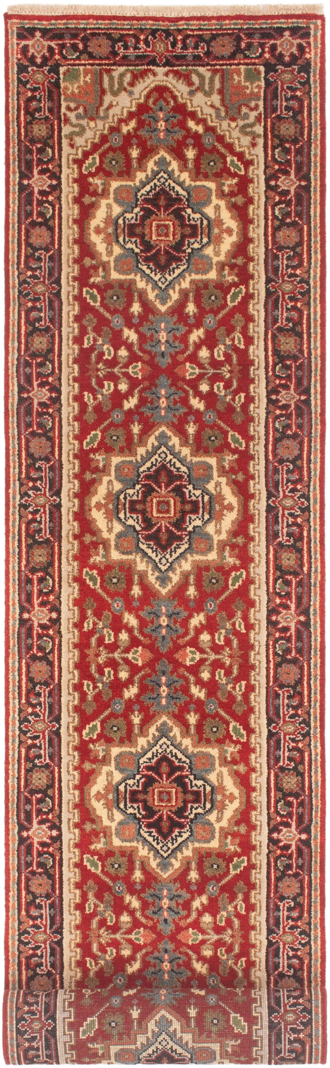 Hand-knotted Serapi Heritage Red Wool Rug 2'6" x 15'11"  Size: 2'6" x 15'11"  