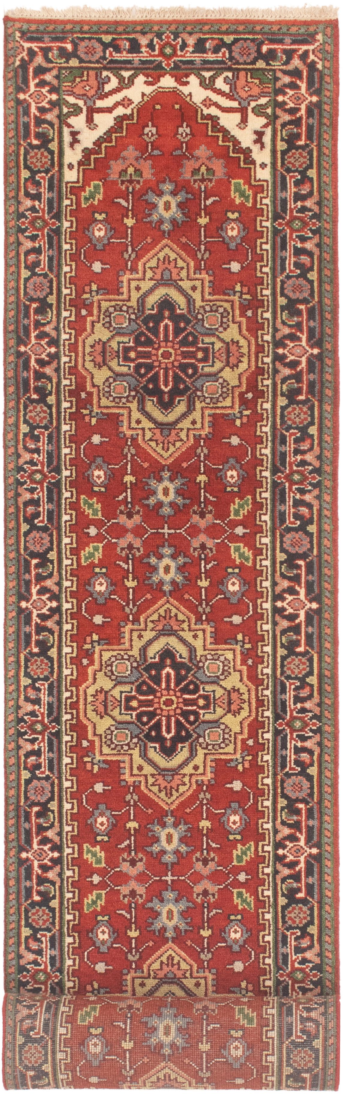 Hand-knotted Serapi Heritage Red Wool Rug 2'6" x 19'6"  Size: 2'6" x 19'6"  