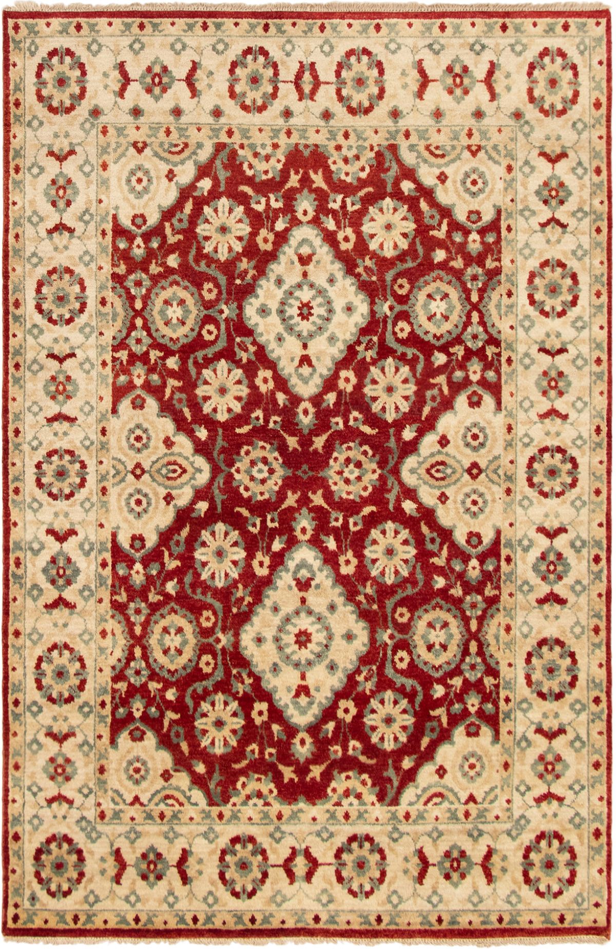 Hand-knotted Serapi Heritage Dark Red Wool Rug 5'10" x 8'10"  Size: 5'10" x 8'10"  