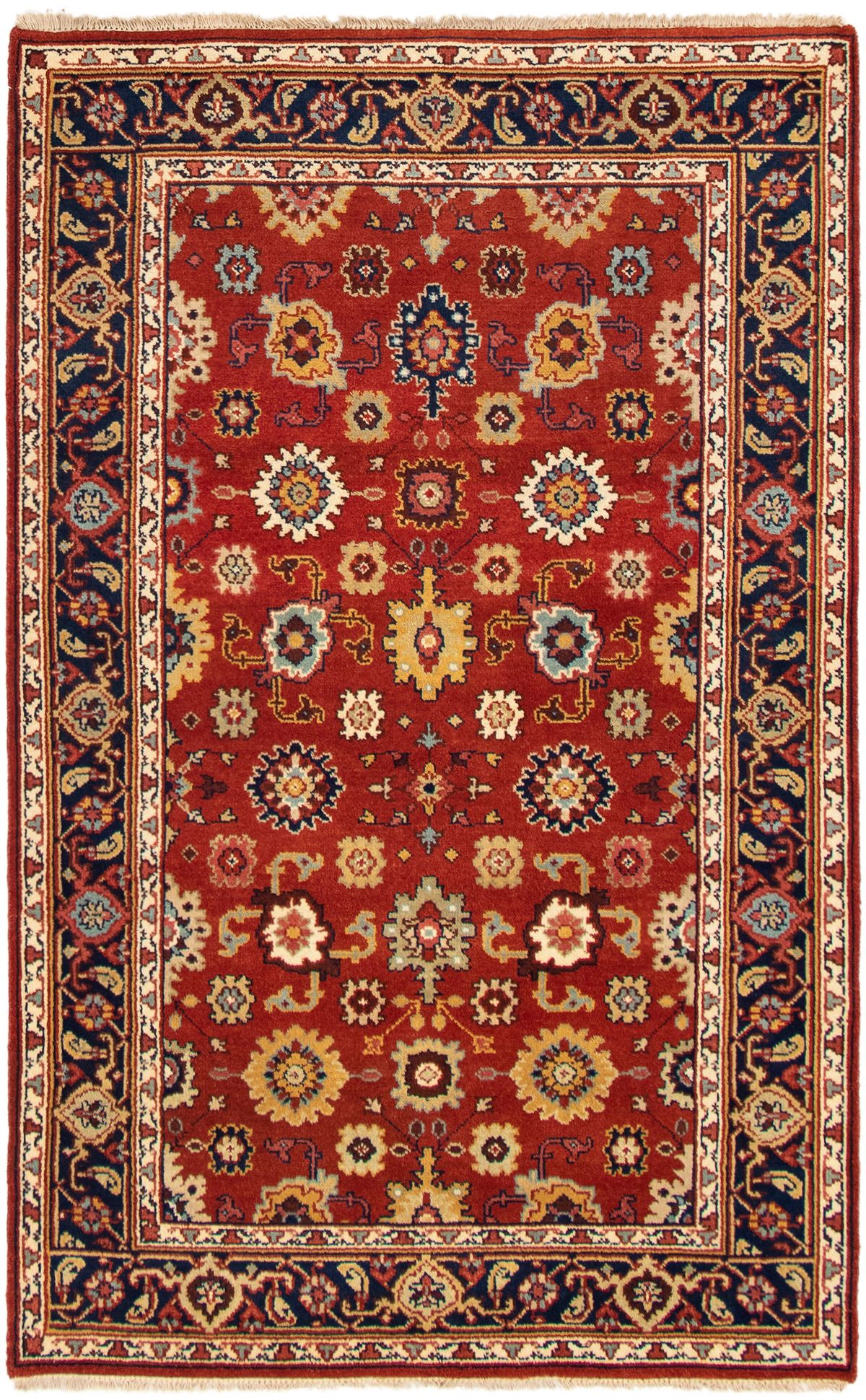 Hand-knotted Serapi Heritage Dark Copper Wool Rug 5'0" x 8'0" (17) Size: 5'0" x 8'0"  