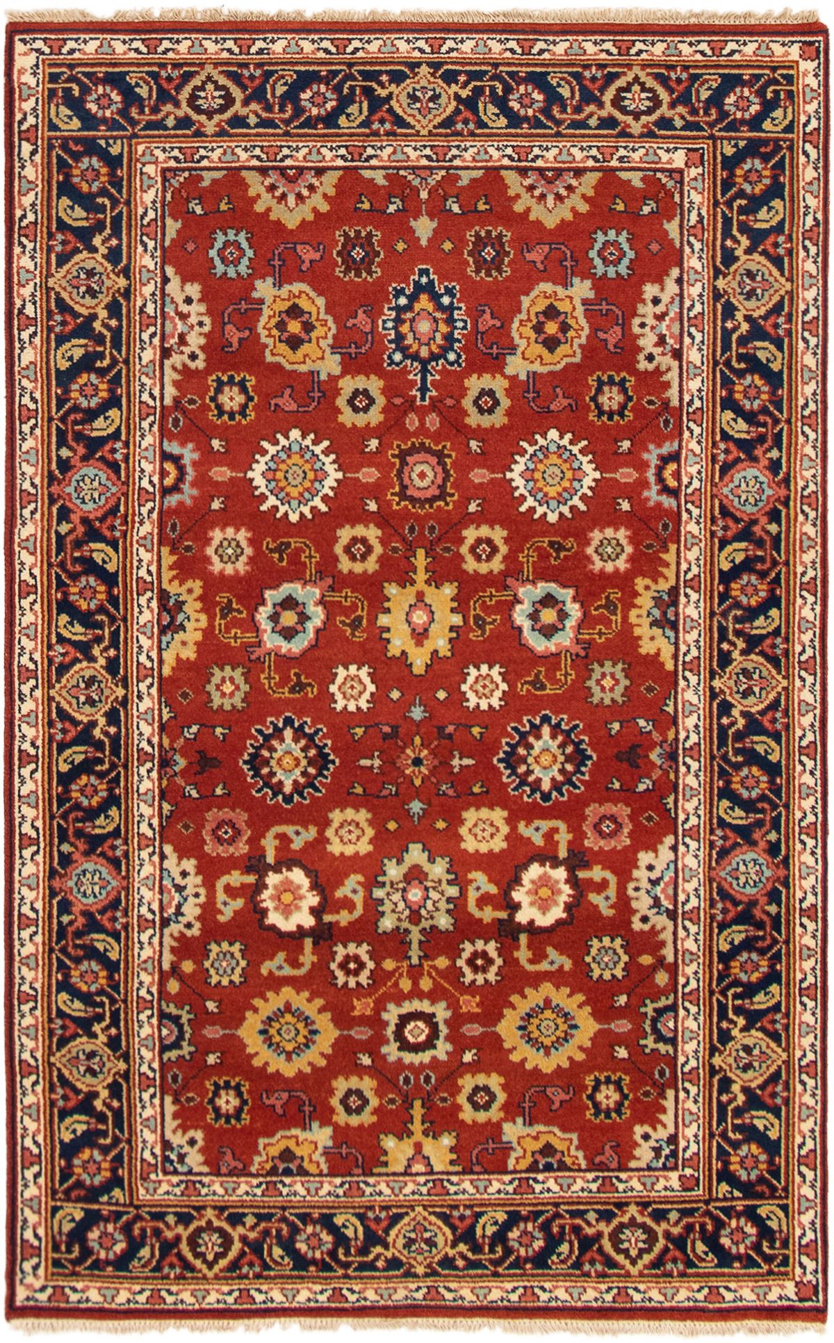 Hand-knotted Serapi Heritage Dark Copper Wool Rug 4'11" x 7'11"  Size: 4'11" x 7'11"  
