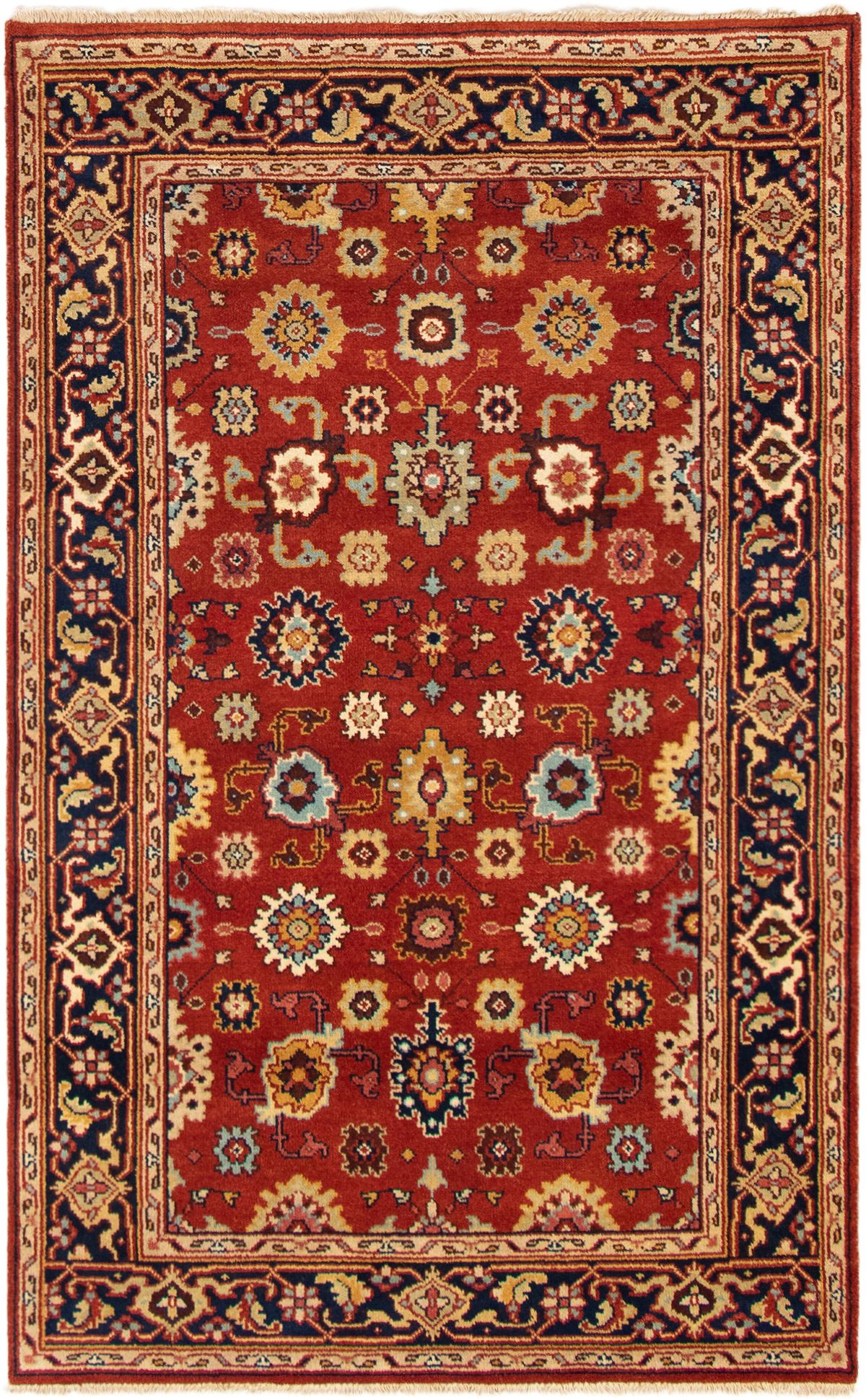 Hand-knotted Serapi Heritage Dark Copper Wool Rug 5'0" x 8'0" (21) Size: 5'0" x 8'0"  