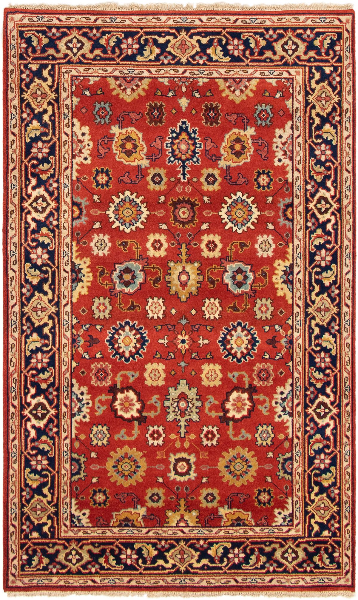 Hand-knotted Serapi Heritage Dark Copper Wool Rug 5'0" x 8'0" (22) Size: 5'0" x 8'0"  