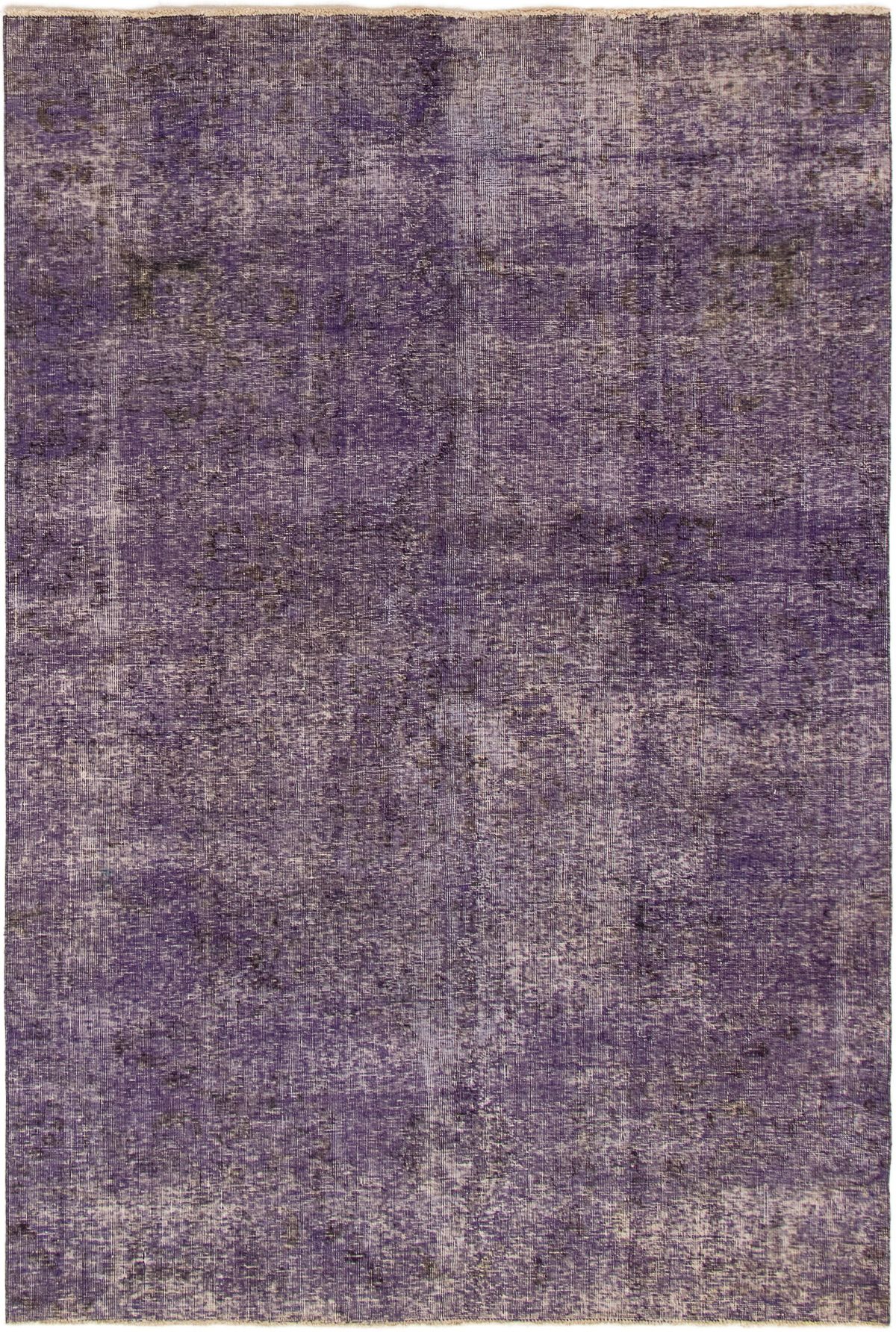 Hand-knotted Color Transition Indigo Wool Rug 6'0" x 9'1" Size: 6'0" x 9'1"  