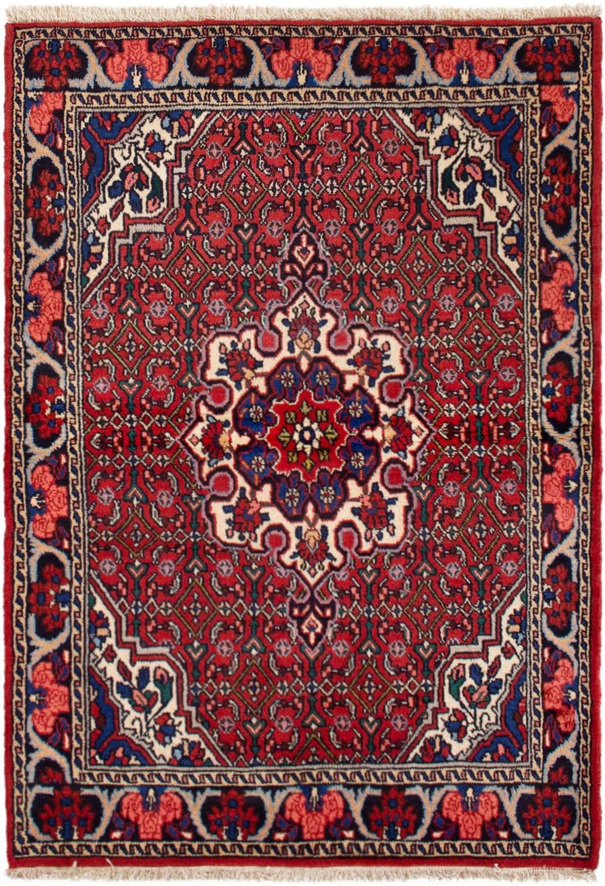 Hand-knotted Bijar  Wool Rug 3'4" x 4'11" Size: 3'4" x 4'11"  