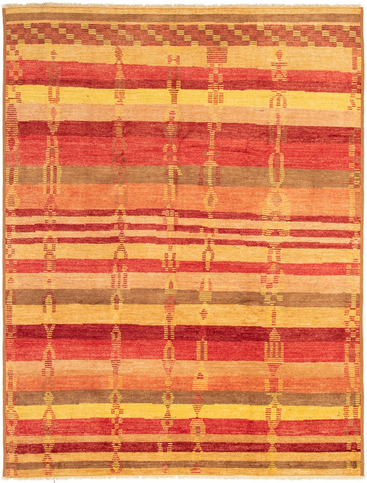 Hand-knotted Shalimar Red Wool Rug 9'0" x 11'10" Size: 9'0" x 11'10"  