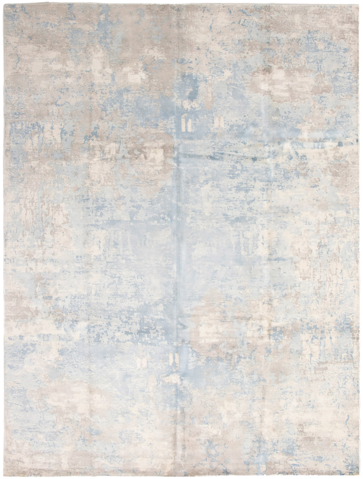 Hand-knotted Galleria Cream Viscose Rug 9'1" x 12'1" Size: 9'1" x 12'1"  