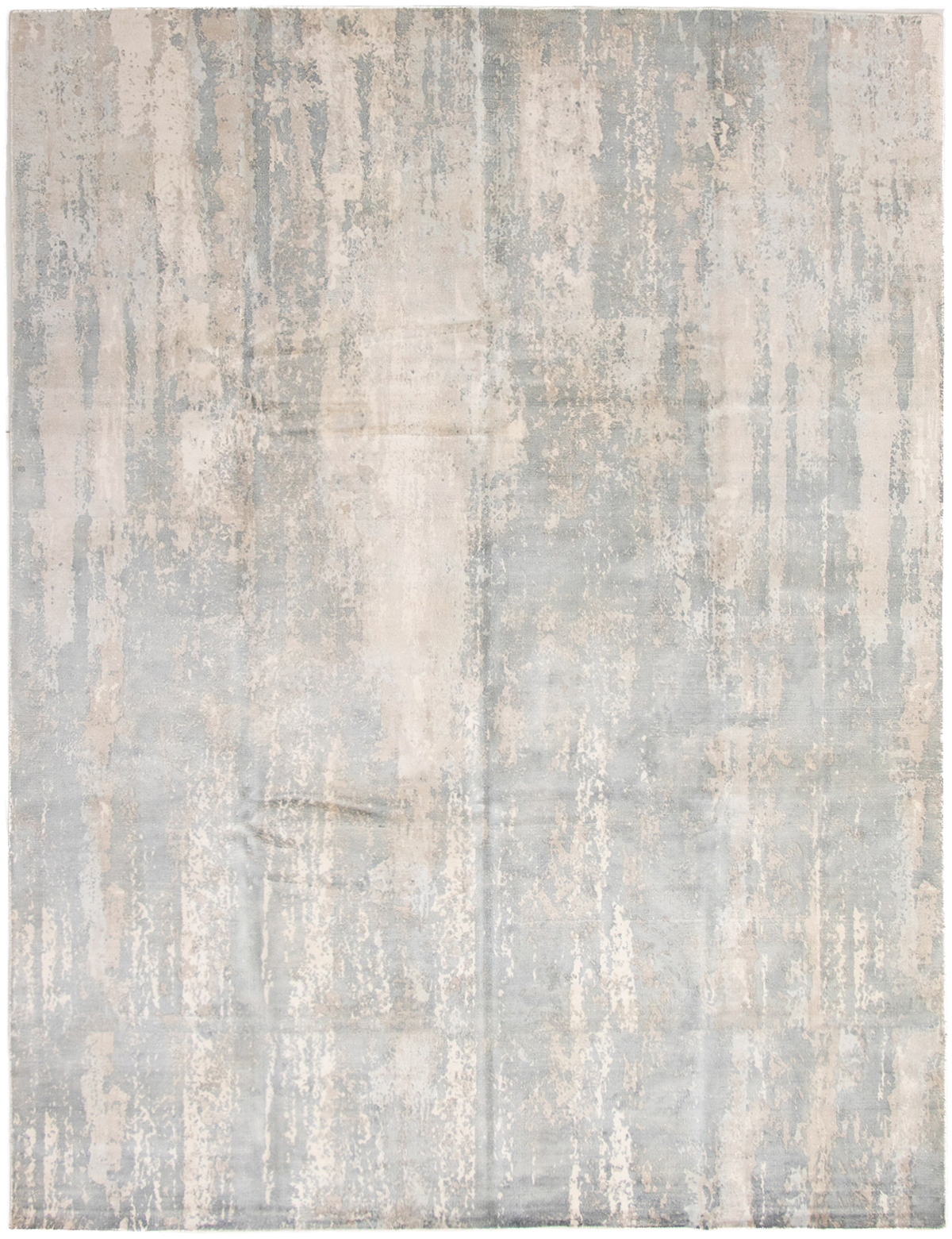 Hand-knotted Galleria Grey Viscose Rug 9'1" x 12'1"  Size: 9'1" x 12'1"  