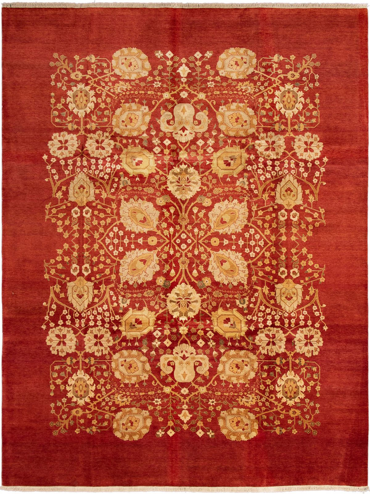 Hand-knotted Pako Persian 18/20 Red Wool Rug 10'1" x 13'4" Size: 10'1" x 13'4"  