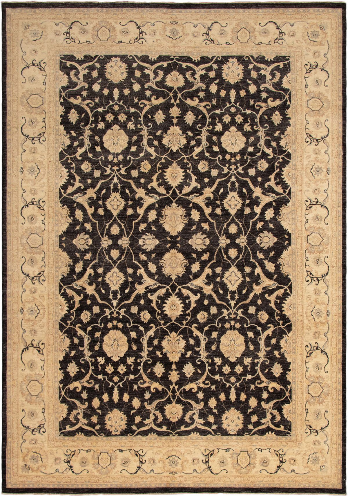 Hand-knotted Chobi Finest Black Wool Rug 10'0" x 14'3" Size: 10'0" x 14'3"  