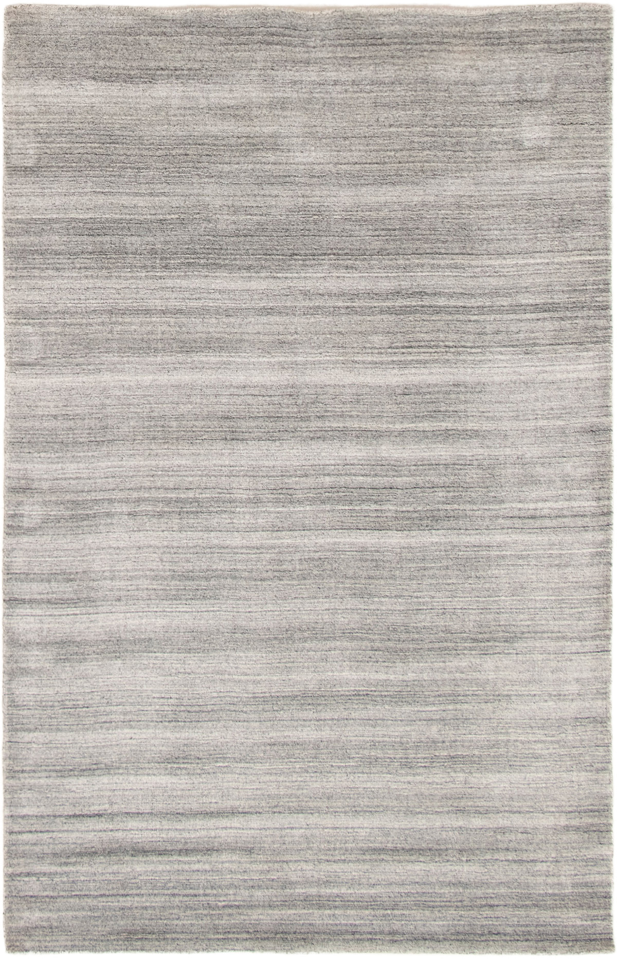 Hand-knotted Kashkuli Gabbeh Light Grey Wool Rug 5'0" x 7'10" Size: 5'0" x 7'10"  