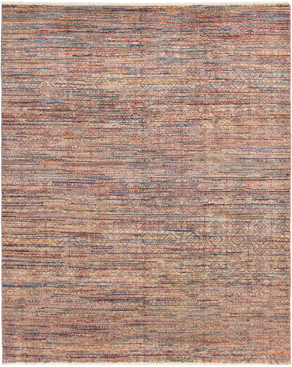 Hand-knotted Finest Ushak Grey, Red Wool Rug 8'3" x 10'2" Size: 8'3" x 10'2"  