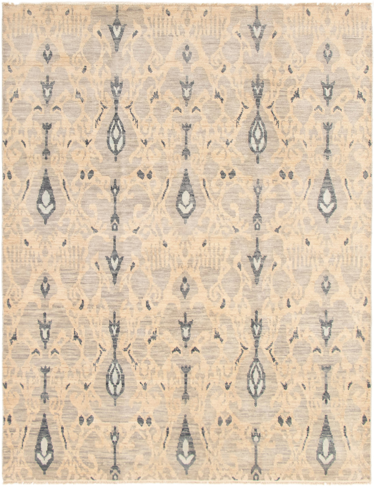 Hand-knotted Finest Ushak Grey Wool Rug 8'0" x 10'0"  Size: 8'0" x 10'0"  
