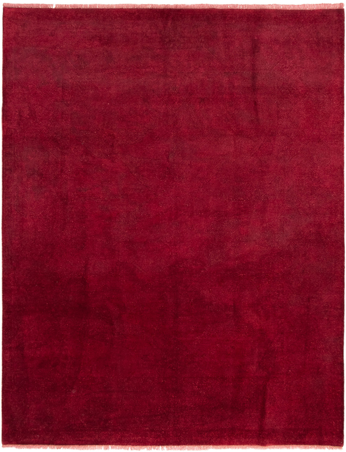 Hand-knotted Color transition Burgundy Wool Rug 8'0" x 10'2" Size: 8'0" x 10'2"  