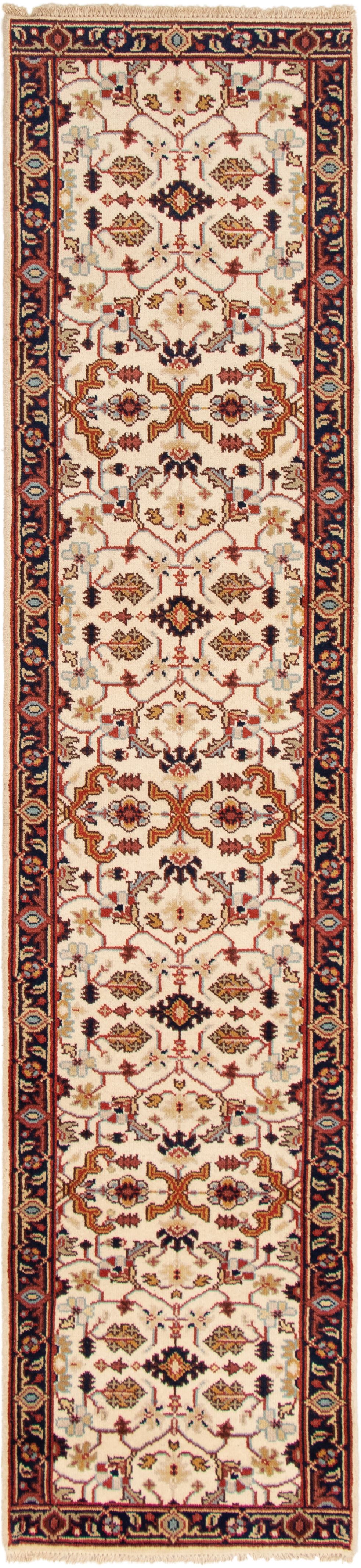 Hand-knotted Serapi Heritage Cream Wool Rug 2'7" x 11'8" Size: 2'7" x 11'8"  