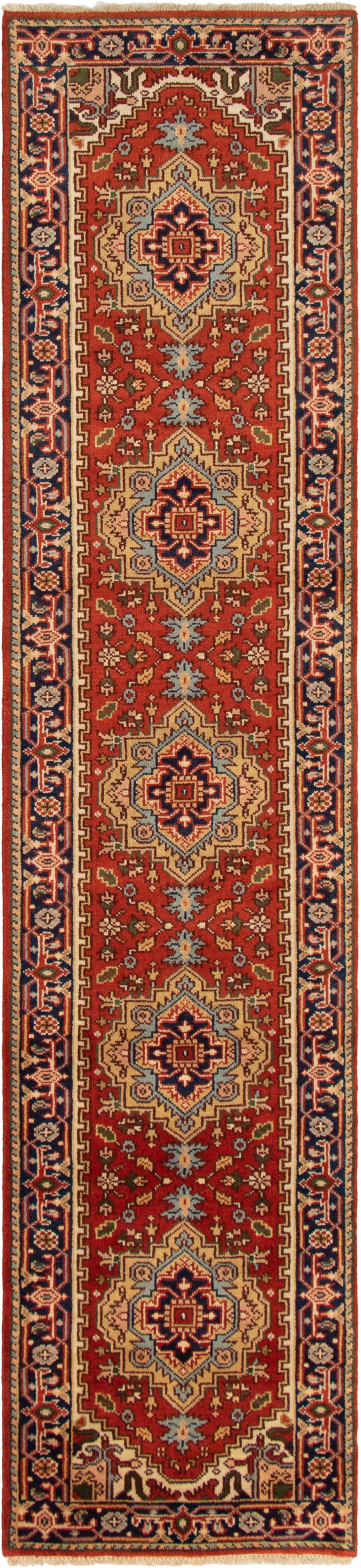 Hand-knotted Serapi Heritage Dark Copper Wool Rug 2'6" x 11'9" (15) Size: 2'6" x 11'9"  