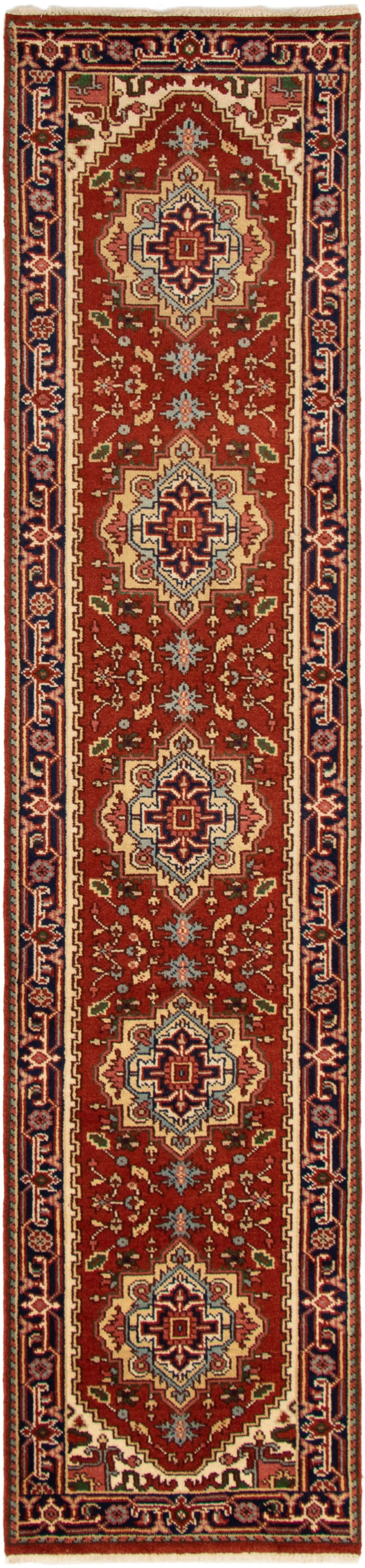 Hand-knotted Serapi Heritage Dark Copper Wool Rug 2'7" x 12'0"  Size: 2'7" x 12'0"  