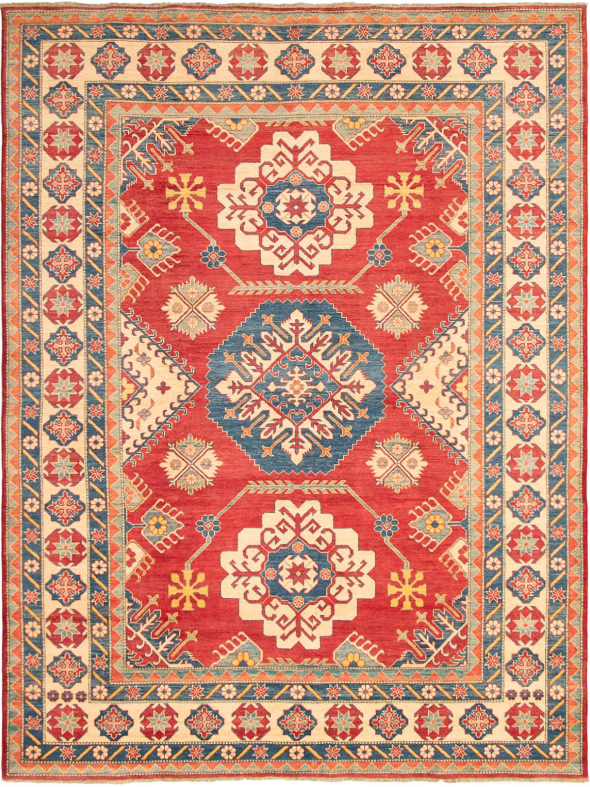 Hand-knotted Finest Gazni Red Wool Rug 9'8" x 12'10" Size: 9'8" x 12'10"  