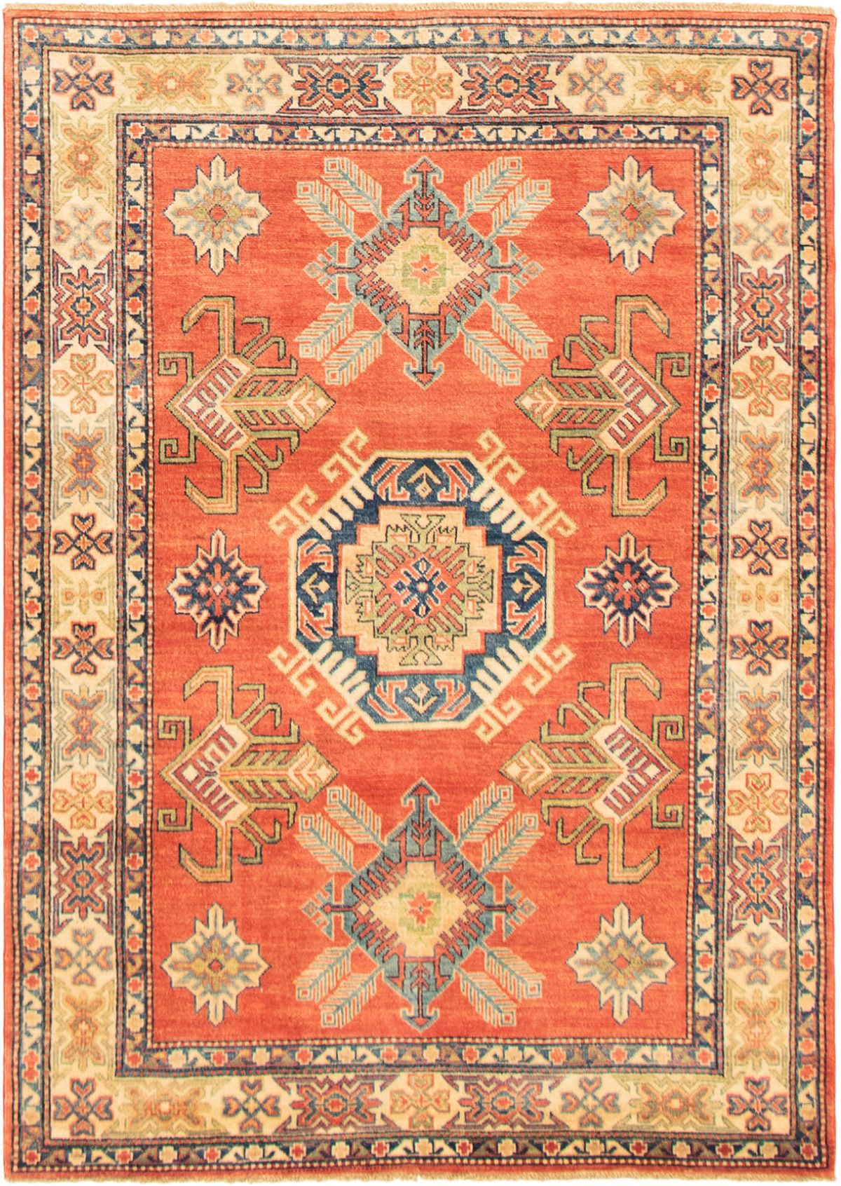 Hand-knotted Finest Gazni Dark Copper Wool Rug 4'11" x 6'11" Size: 4'11" x 6'11"  