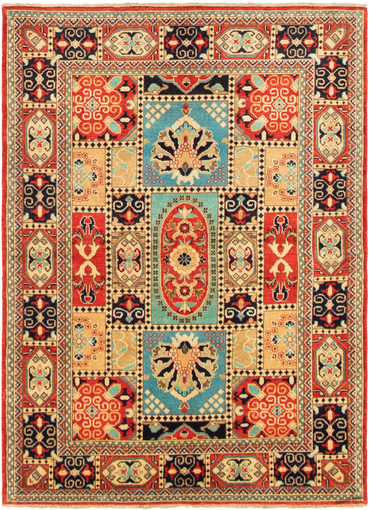 Hand-knotted Finest Gazni Dark Copper Wool Rug 5'0" x 6'9"  Size: 5'0" x 6'9"  