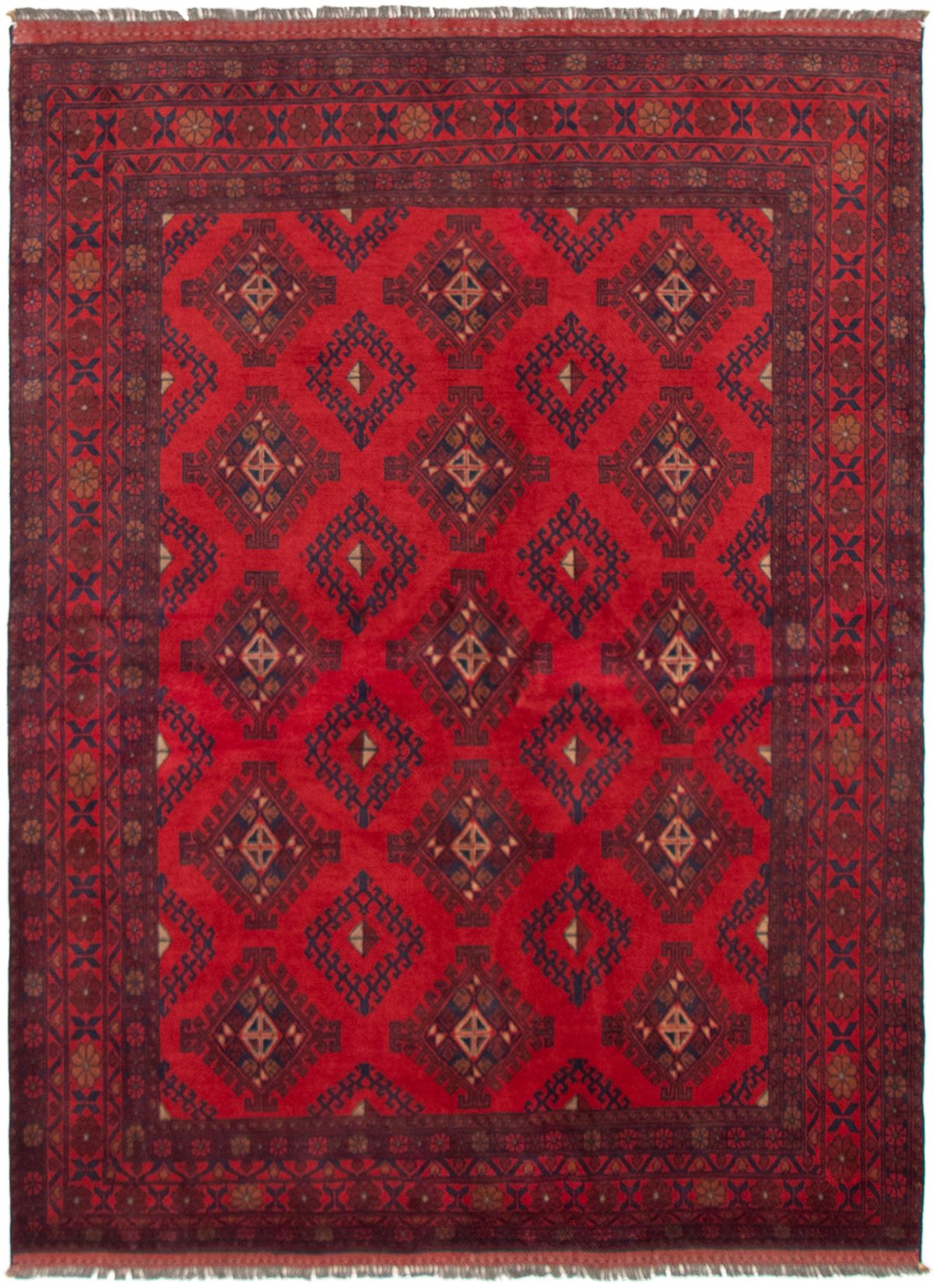 Hand-knotted Finest Khal Mohammadi Red Wool Rug 5'4" x 7'6" Size: 5'4" x 7'6"  