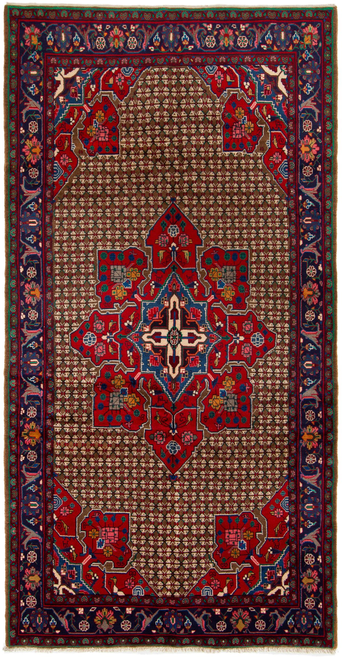 Hand-knotted Koliai  Wool Rug 5'0" x 9'7" Size: 5'0" x 9'7"  