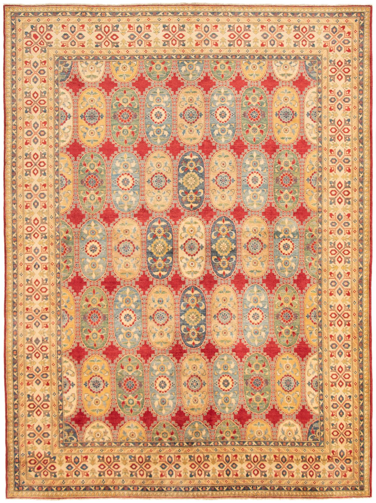 Hand-knotted Finest Gazni Red Wool Rug 8'10" x 11'9"  Size: 8'10" x 11'9"  