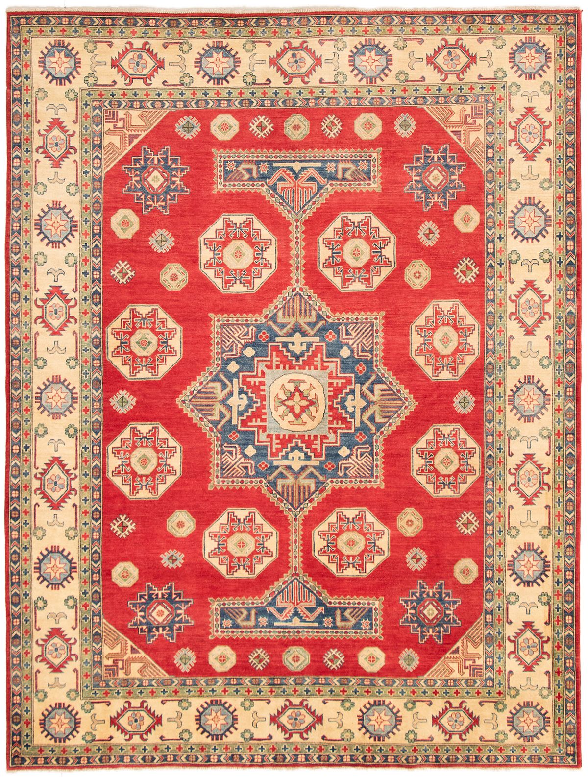 Hand-knotted Finest Gazni Red Wool Rug 8'5" x 11'1" Size: 8'5" x 11'1"  