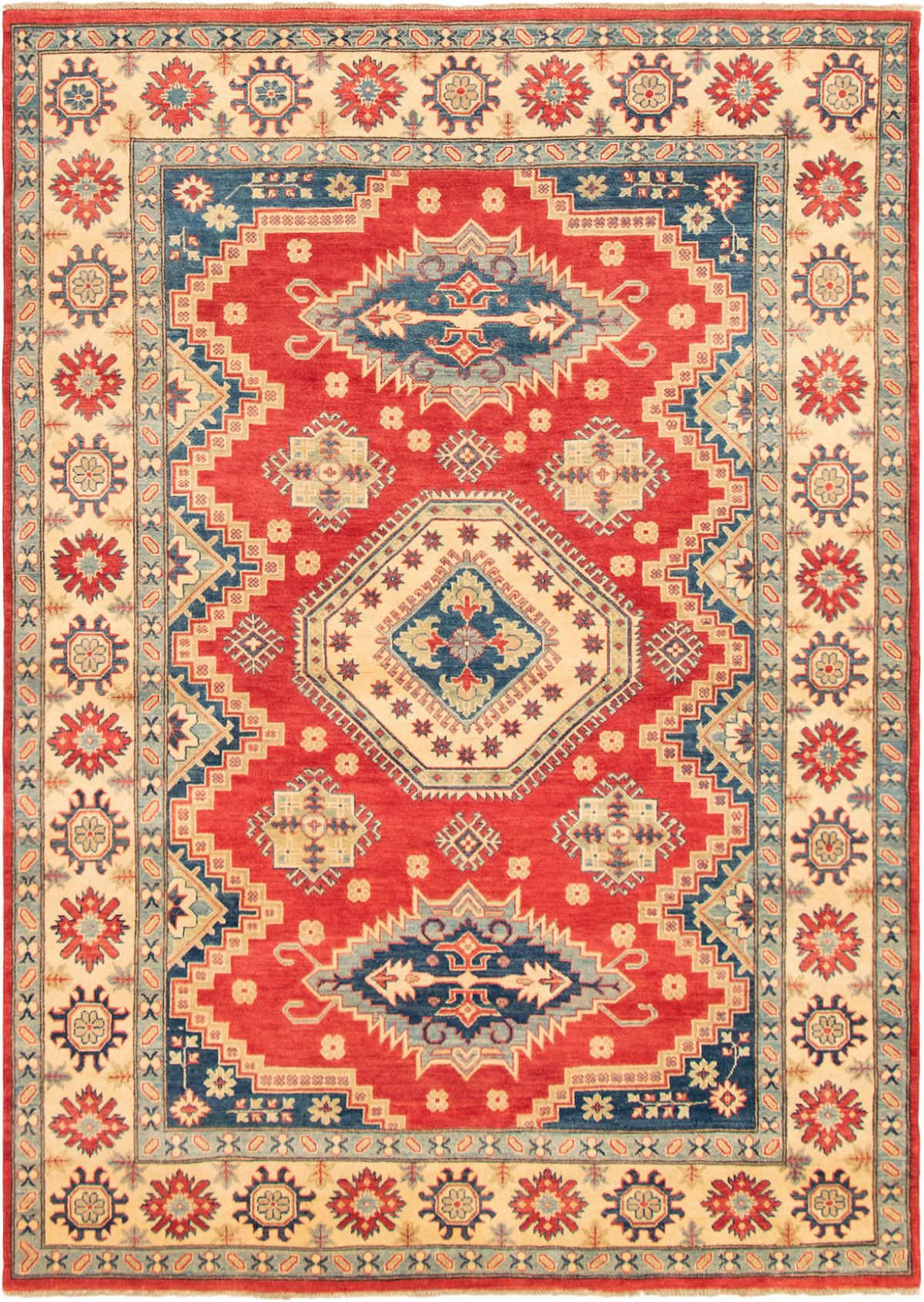 Hand-knotted Finest Gazni Red Wool Rug 6'9" x 9'5" Size: 6'9" x 9'5"  