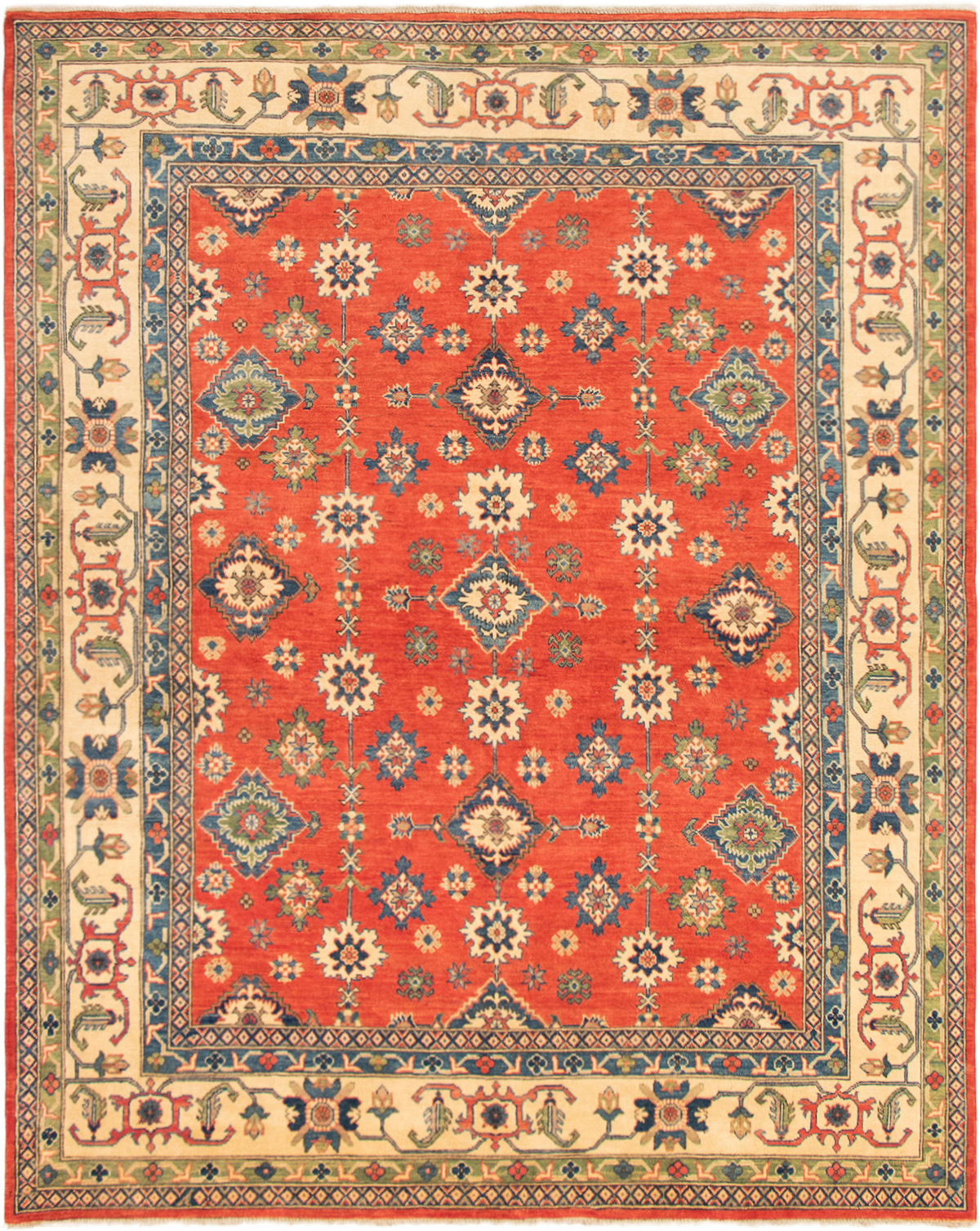 Hand-knotted Finest Gazni Red Wool Rug 7'9" x 9'8" Size: 7'9" x 9'8"  