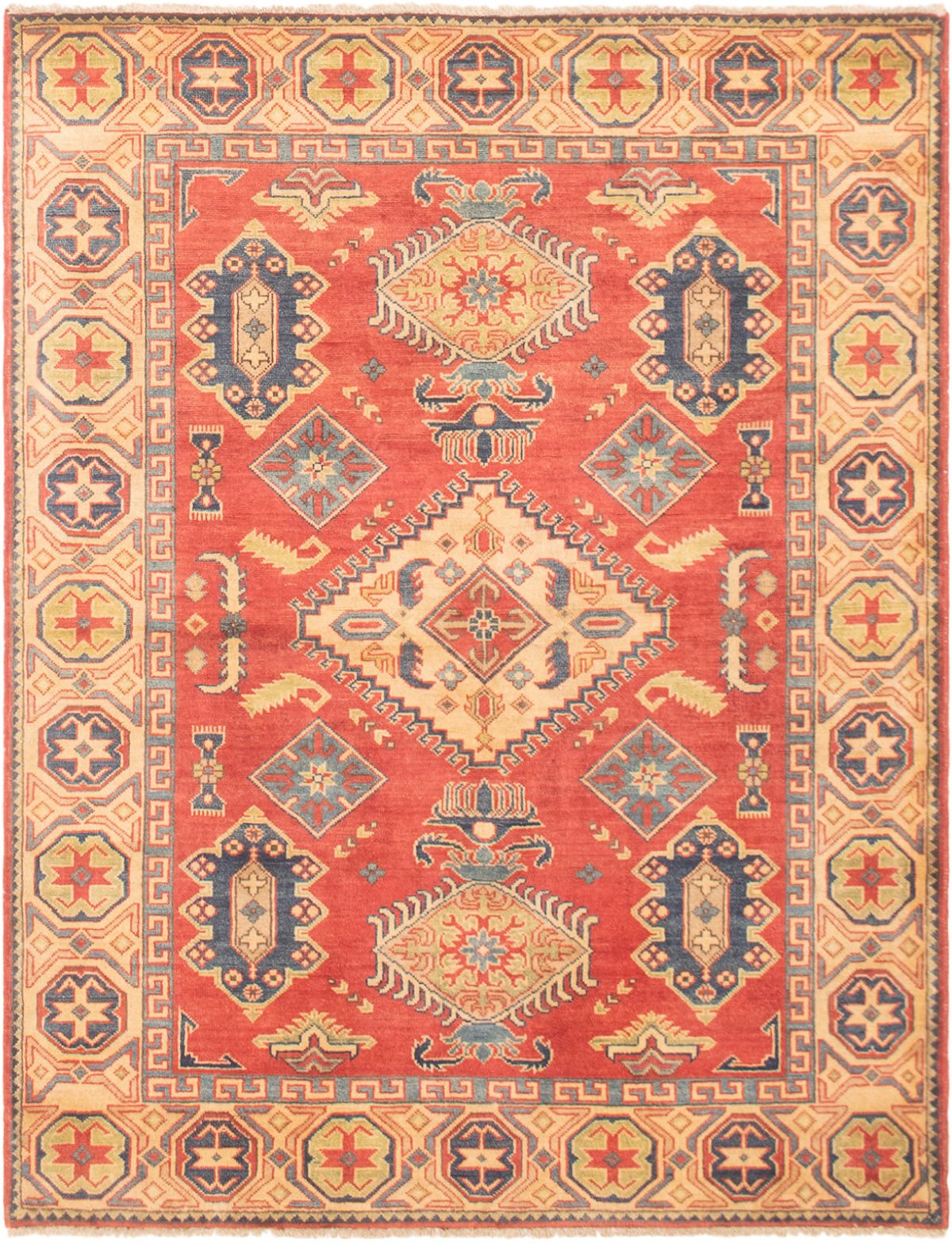 Hand-knotted Finest Gazni Red Wool Rug 5'1" x 6'5"  Size: 5'1" x 6'5"  