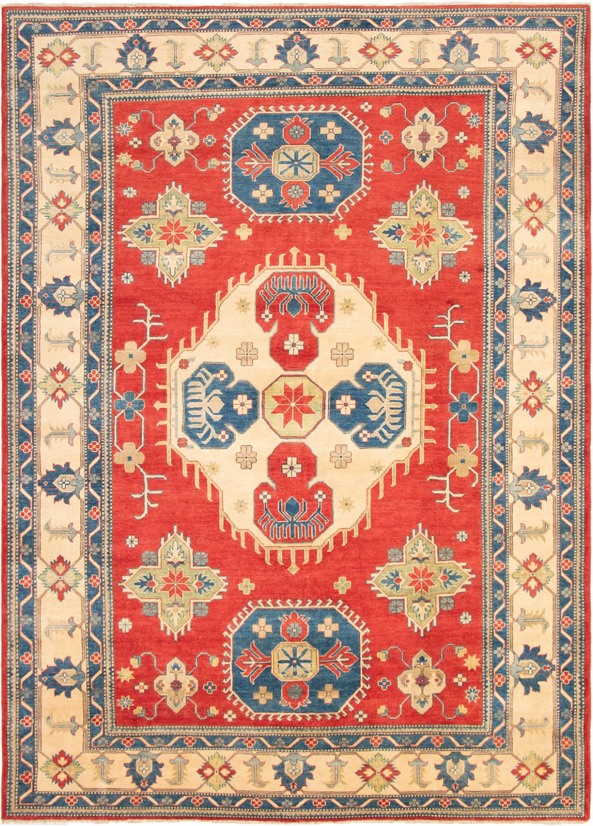 Hand-knotted Finest Gazni Red Wool Rug 8'8" x 12'2"  Size: 8'8" x 12'2"  
