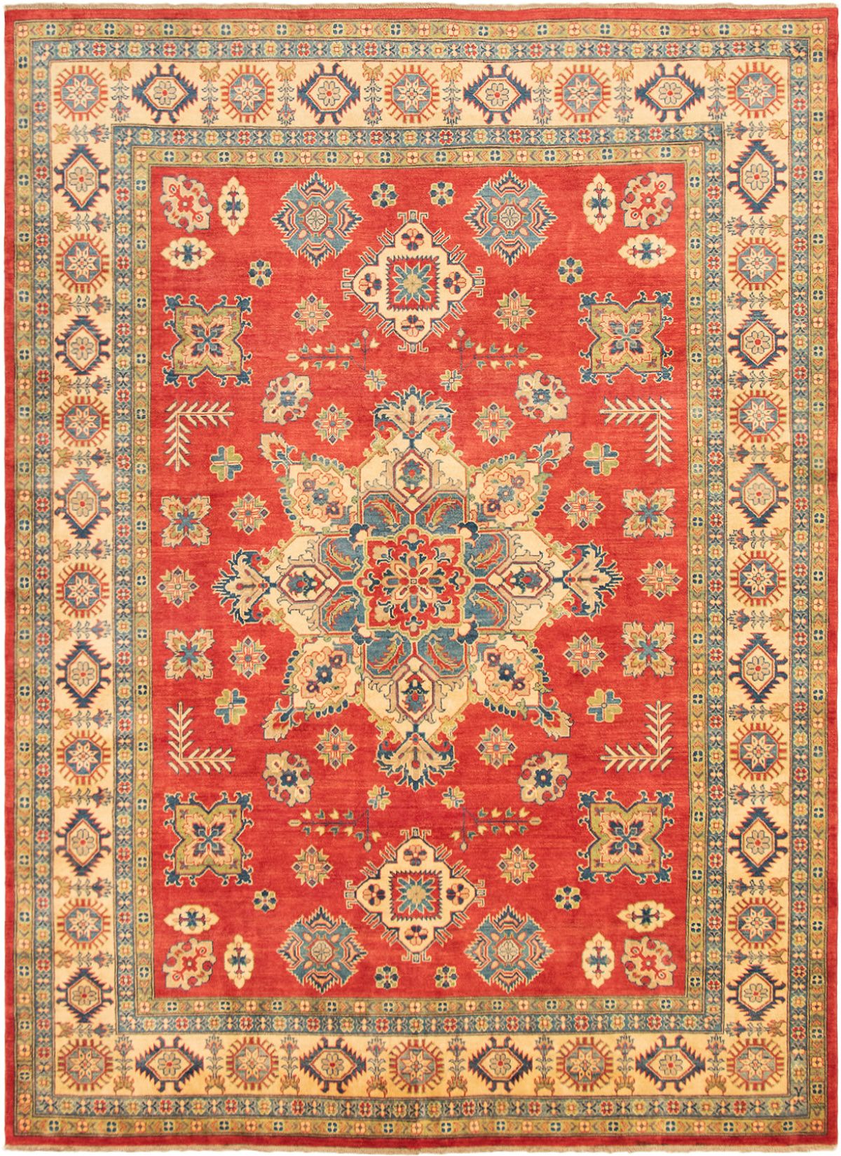 Hand-knotted Finest Gazni Red Wool Rug 8'2" x 11'2"  Size: 8'2" x 11'2"  
