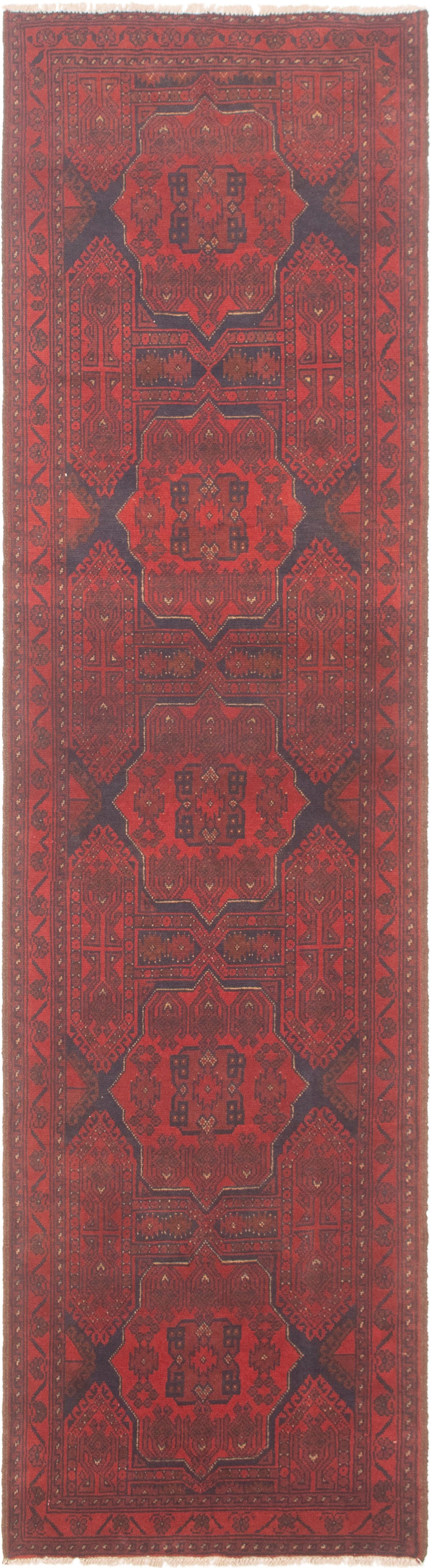Hand-knotted Finest Khal Mohammadi Red Wool Rug 2'6" x 9'10"  Size: 2'6" x 9'10"  