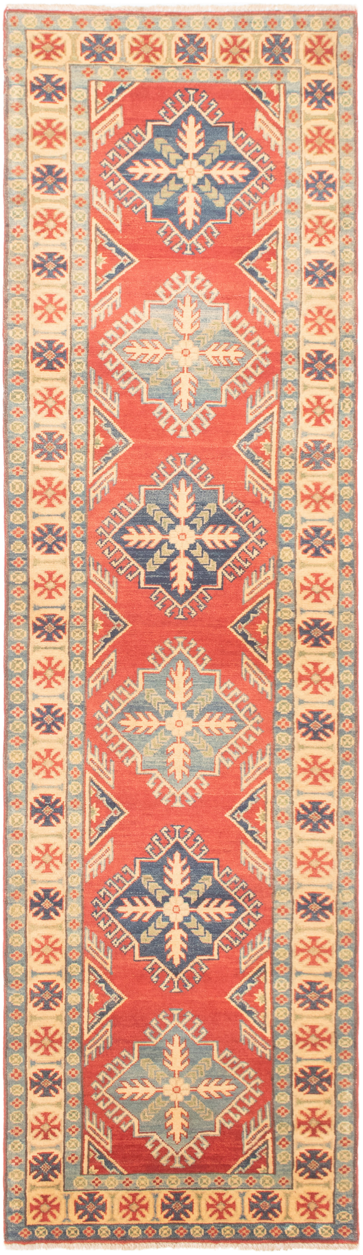 Hand-knotted Finest Gazni Dark Copper Wool Rug 2'7" x 10'3"  Size: 2'7" x 10'3"  